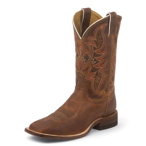 Men's Plain Leather Western Cowboy Boots
