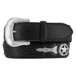 Justin Men's Tan Odessa Star Belt