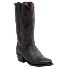 Lucchese womens black ostrich boots online
