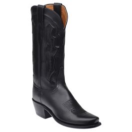 Lucchese M5006.74 Women s Black Goat Narrow Square Toe Western Boots vvvv