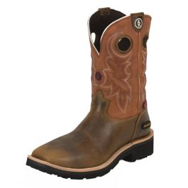 Tony Lama Men's 3R Junction Dusty Work Boot Square Toe - RR3351 10 EE US