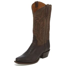 TONY LAMA TL5300 MEN'S CHOCOLATE OILED OSTRICH LEG NARROW SQUARE
