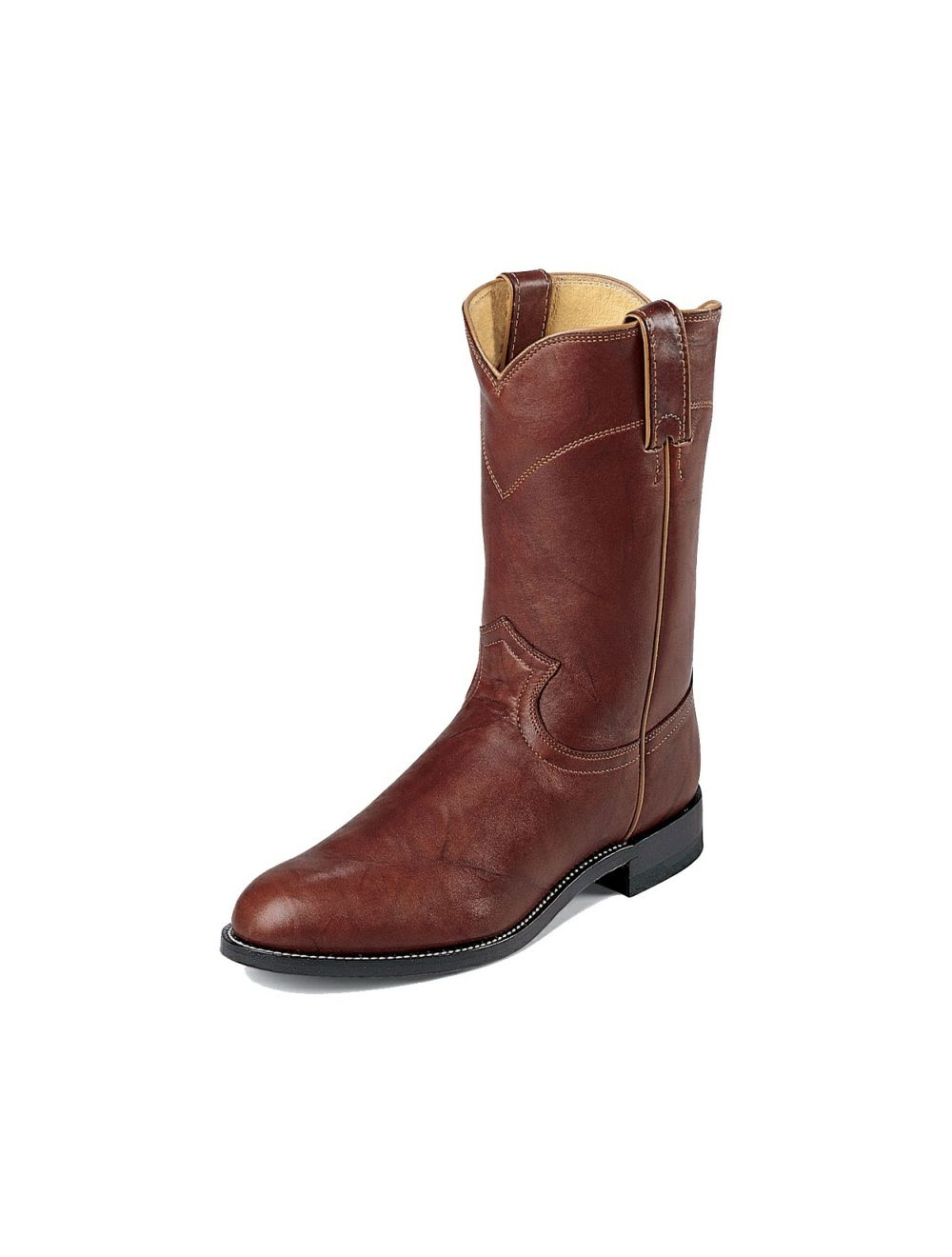 JUSTIN MEN S CHESTNUT MARBLED DEERLITE ROUND TOE 3163