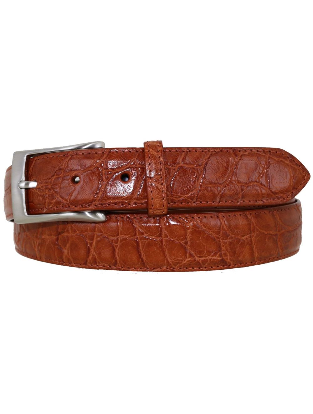 Men's Genuine Caiman Crocodile Tail Skin Belts