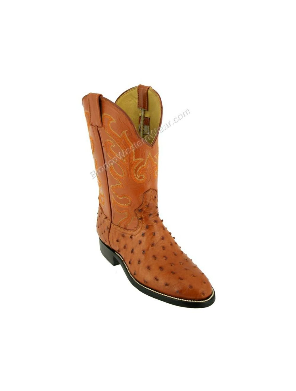 Stratos Cognac Ostrich Leg - Orbino