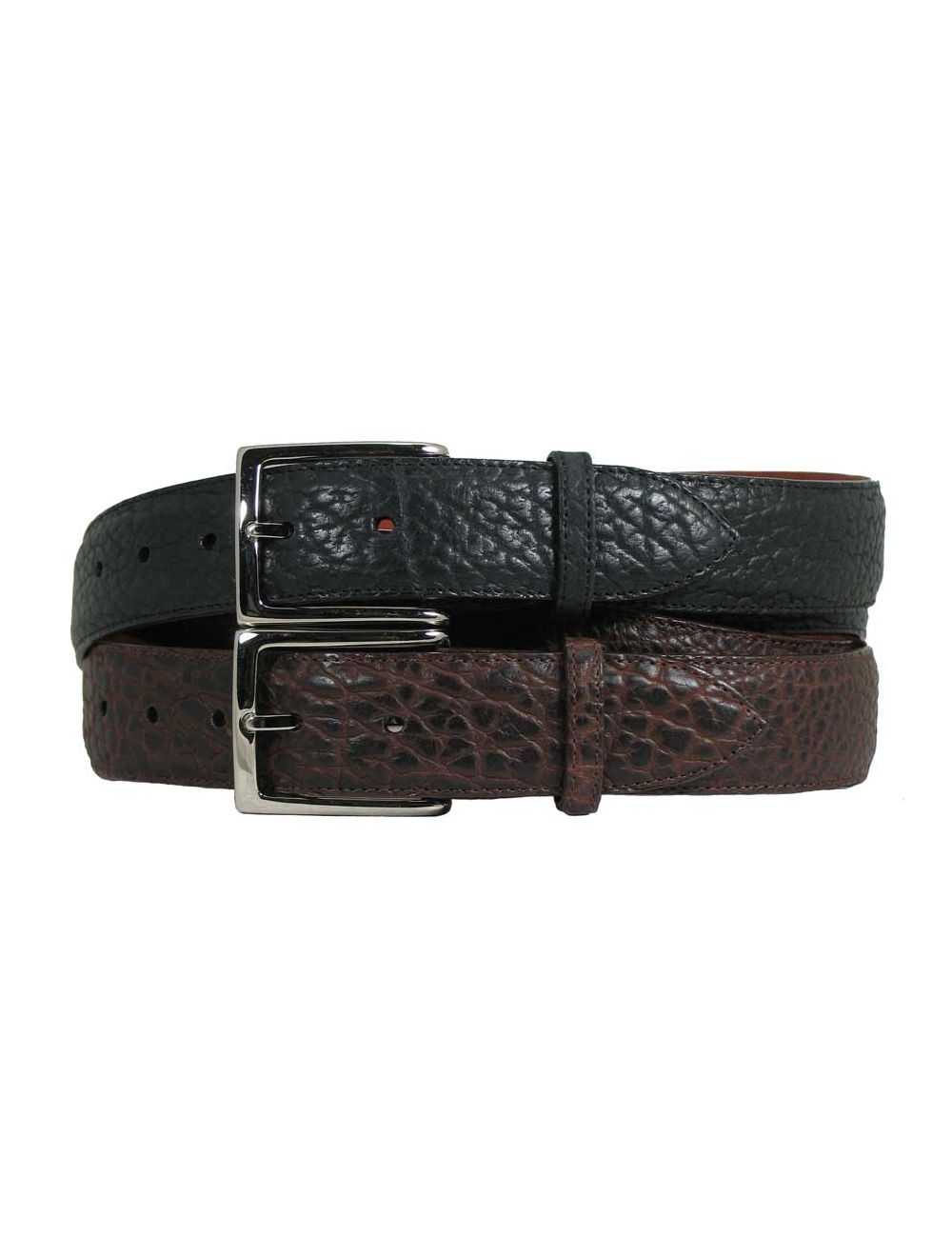 Bronco Genuine Handmade Bison Straight Belts