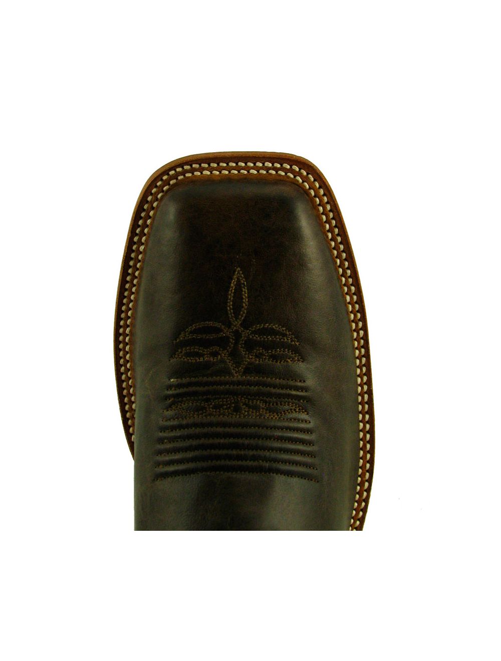 JUSTIN BR313 MEN'S CHOCOLATE AMERICA SQUARE TOE WESTERN COWBOY BOOTS