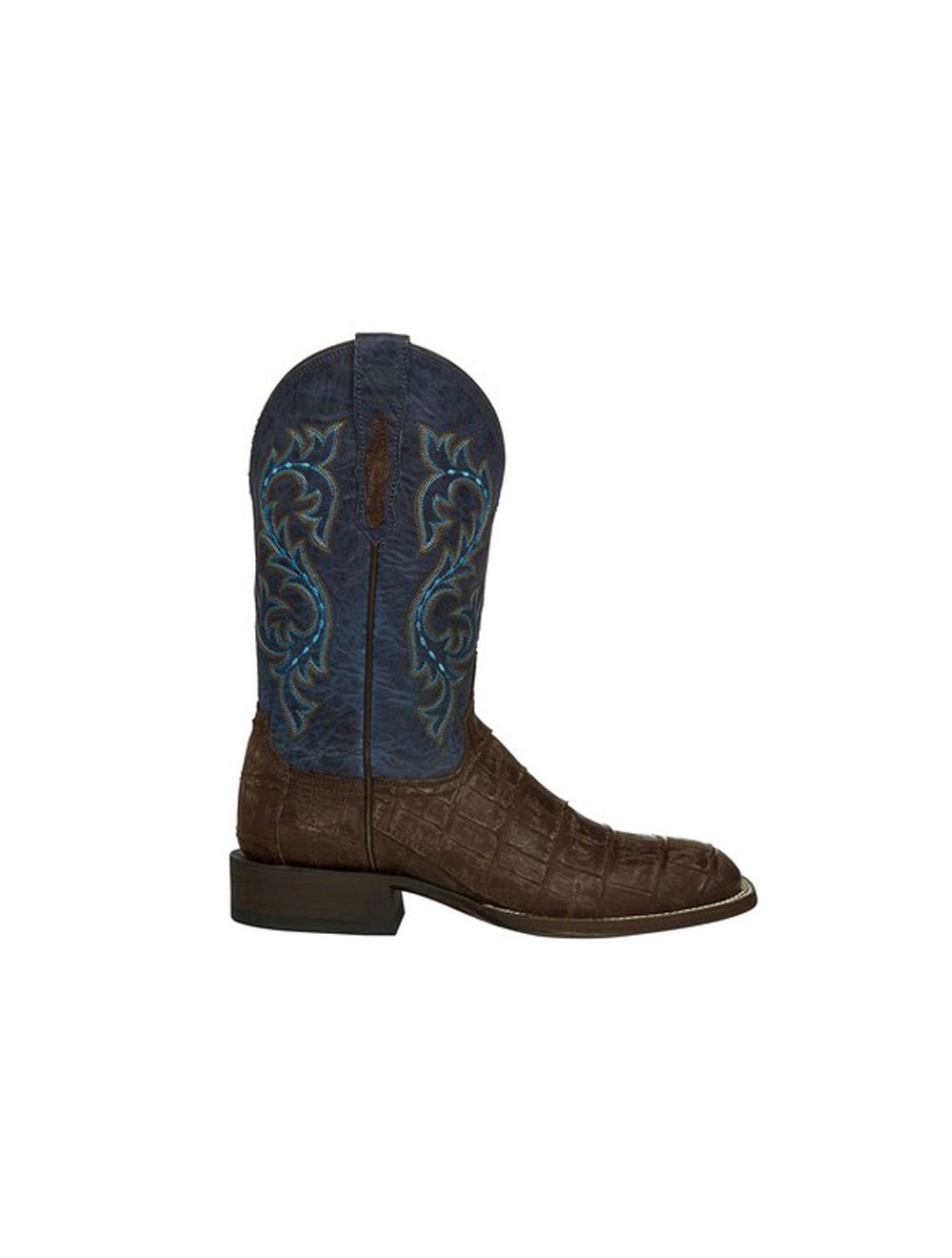 Lucchese Mens M4344 Brandy Giant Gator Square Toe Western Boots