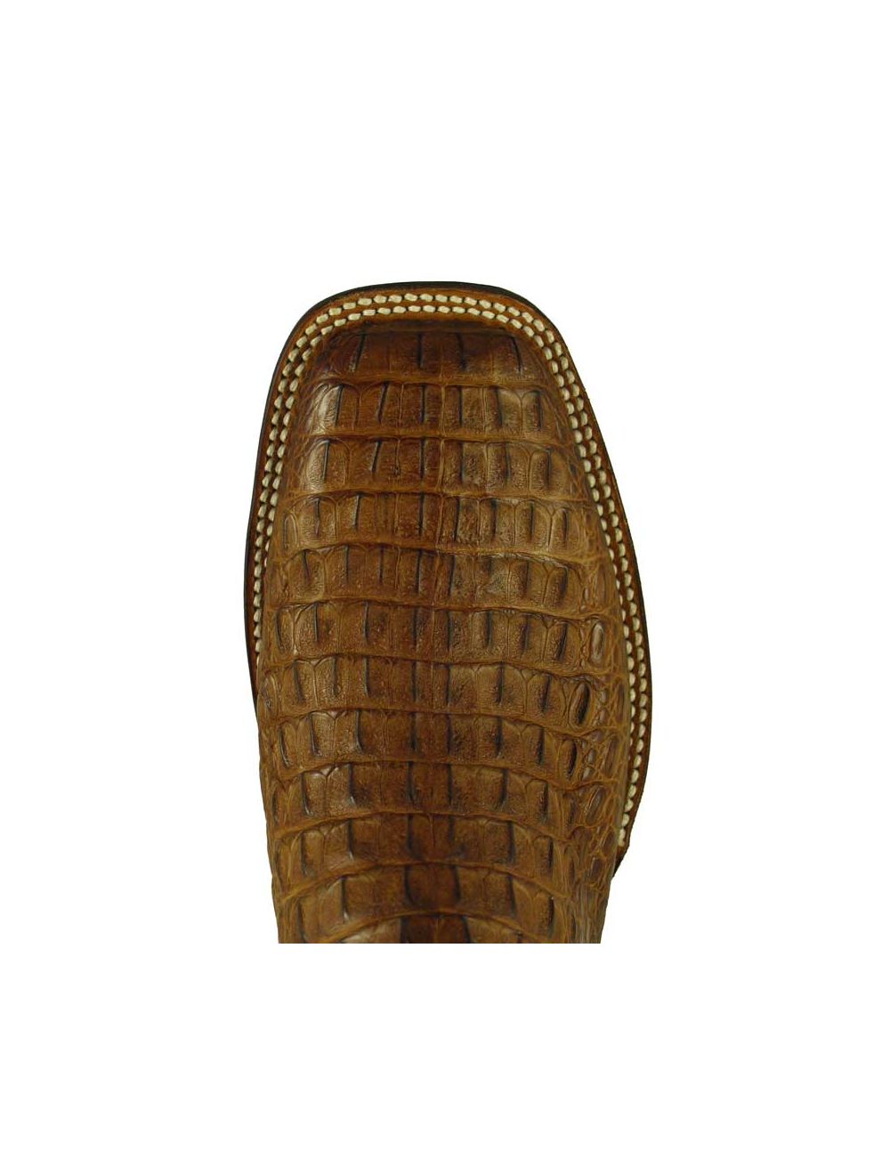 Lucchese M4541 Men's Tan Crocodile Caiman Hornback Square