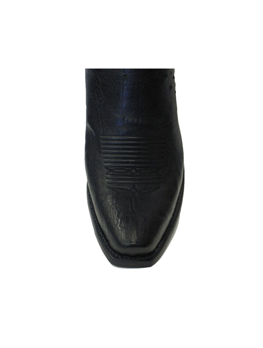 Lucchese N9579.74 Men's Black Smooth Ostrich Western Boots