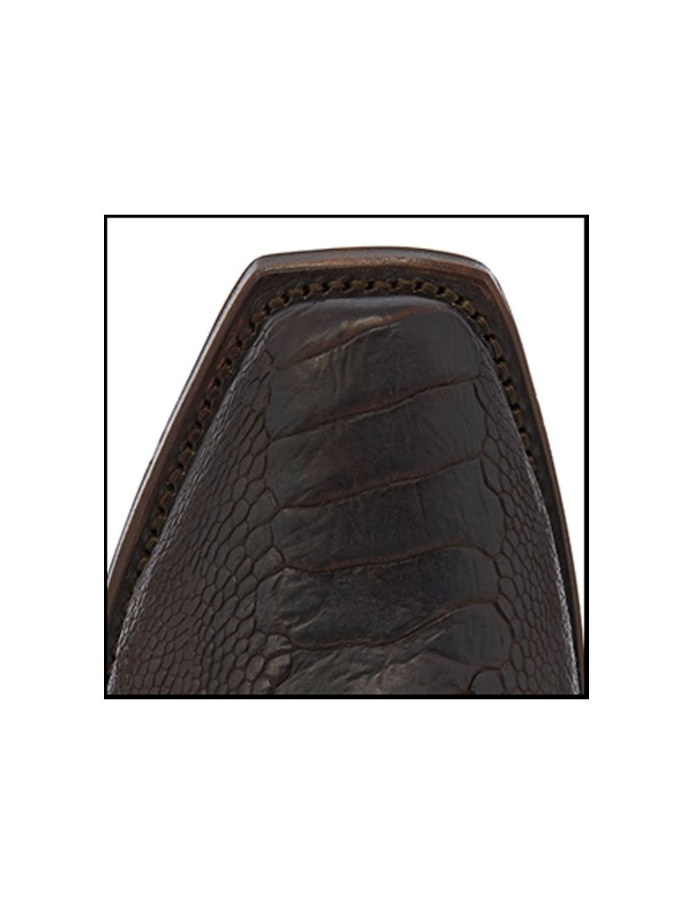 TONY LAMA TL5300 MEN'S CHOCOLATE OILED OSTRICH LEG NARROW SQUARE