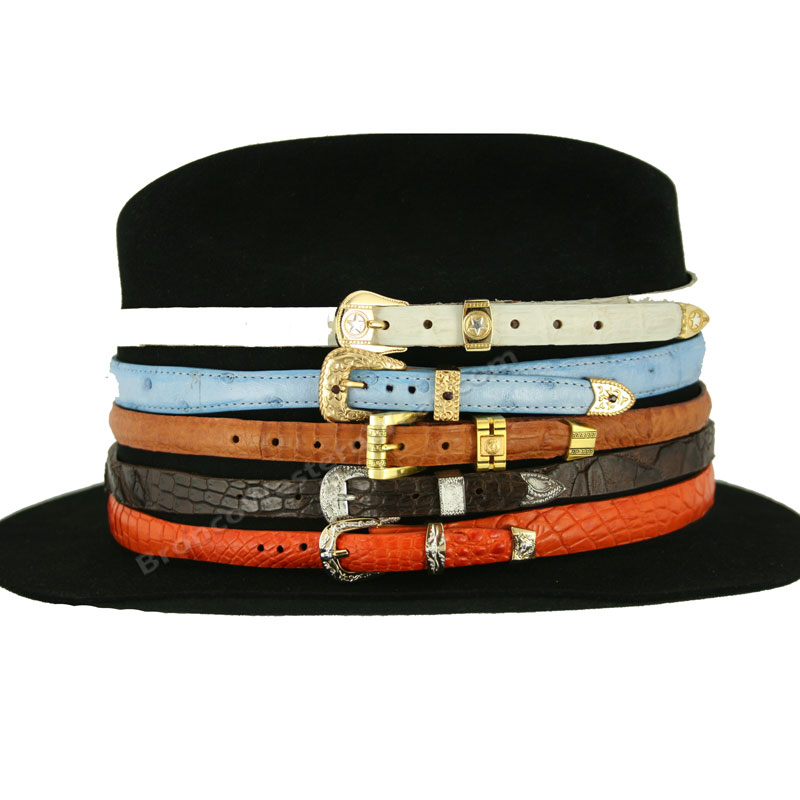 HAT BANDS MADE OF EXOTIC SKINS