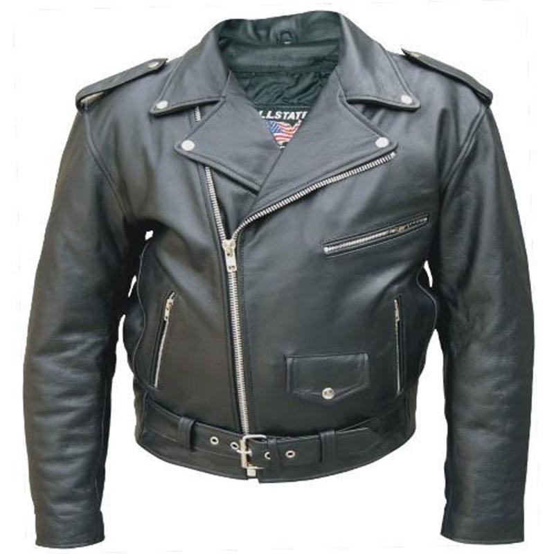 Men's Buffalo Premium Leather Motorcycle Jacket