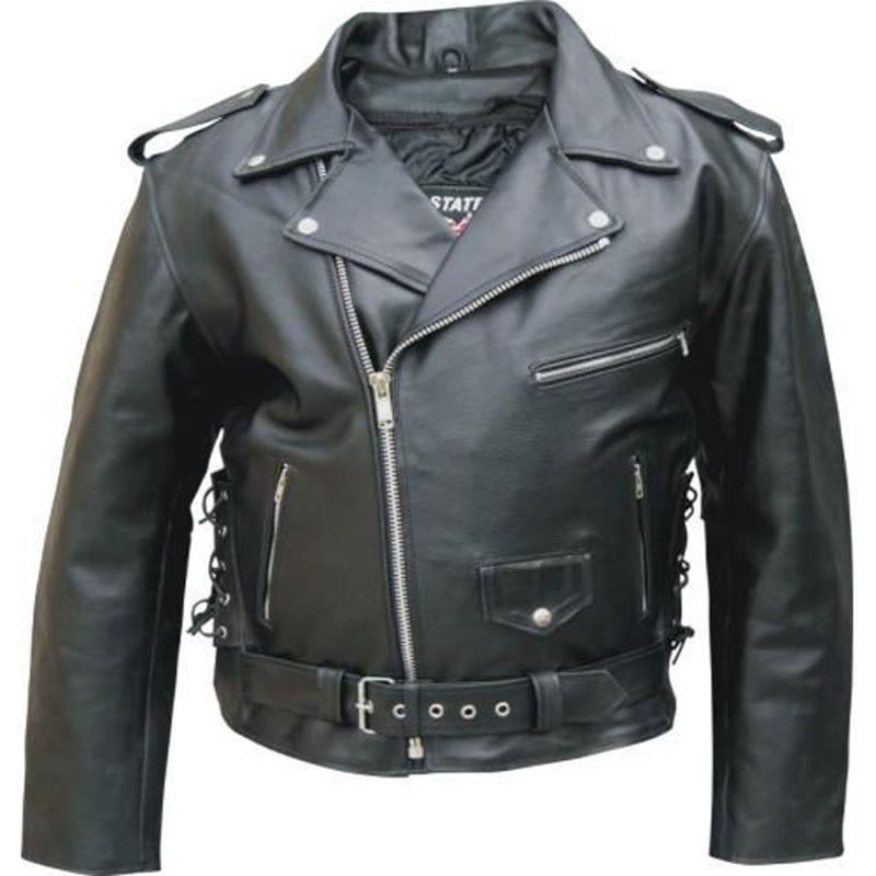 Men's Motorcycle Jacket in Premium Buffalo Leather