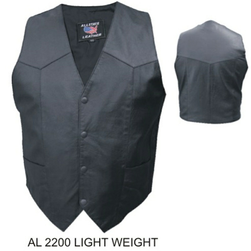 Mens basic plain Vest (Goat skin).