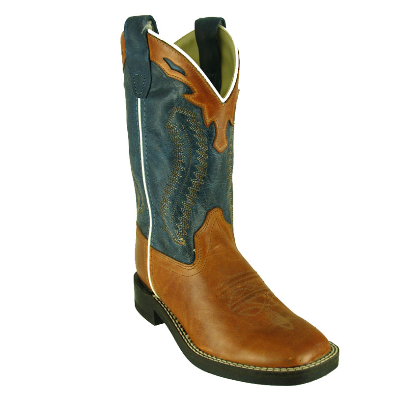 Old West Kids' Barnwood Square Toe Western Boot 