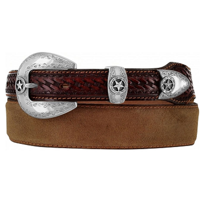 Justin Brown Leather 1 ½ - 1” Belt 