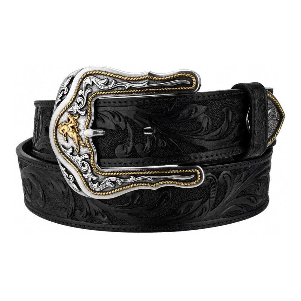 Tony Lama Black Westerly Ride 1 ½” Leather Belt