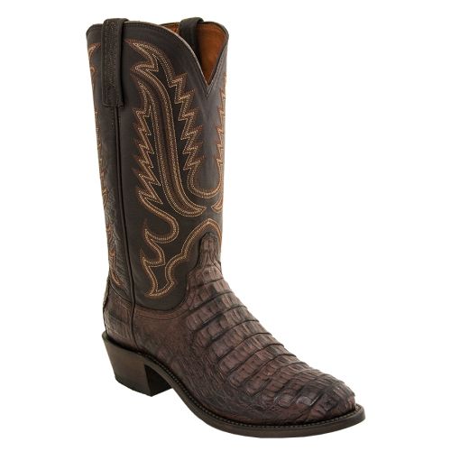 black crocodile cowboy boots