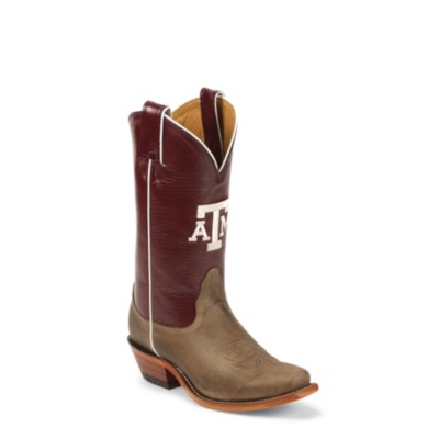 Nocona Women’s A&M Tan Vintage College Cowgirl Boots. LDATM22