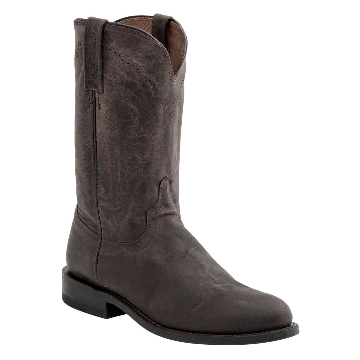 Lucchese Men's Chocolate Madras Goat Roper Boots