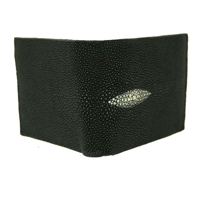 Lucchese Black Bifold Ostrich Wallets