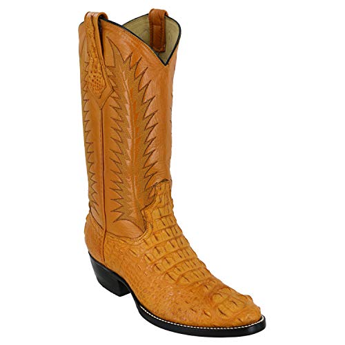 Genuine Nile crocodile Hornback Medium Round Toe Cowboy Boots