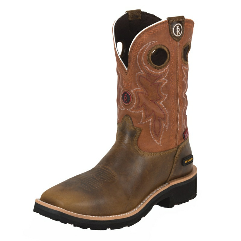 TONY LAMA MEN'S TAN COMANCHE W/P COMPOSITION SQUARE TOE