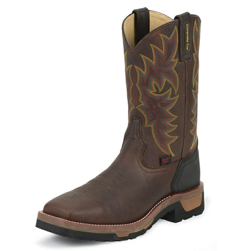 TONY LAMA MEN'S - BARK BADGER COMPOSITION TOE # TW1061